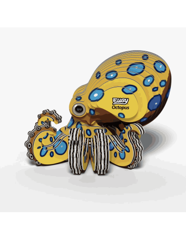 Eugy puzzle Poulpe 3D en carton