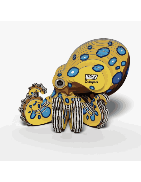 Eugy puzzle Poulpe 3D en carton