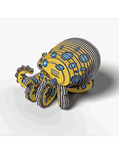 Eugy puzzle Poulpe 3D en carton