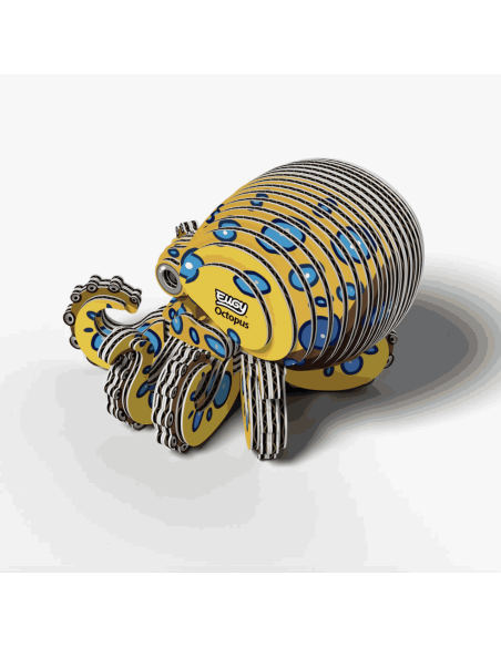 Eugy puzzle Poulpe 3D en carton