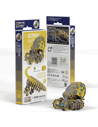 Eugy puzzle Poulpe 3D en carton