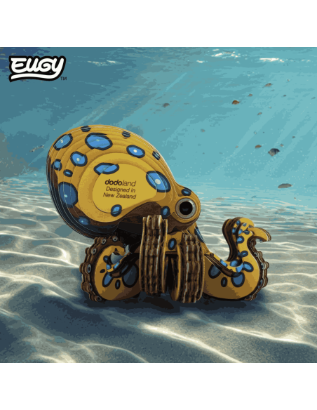 Eugy puzzle Poulpe 3D en carton