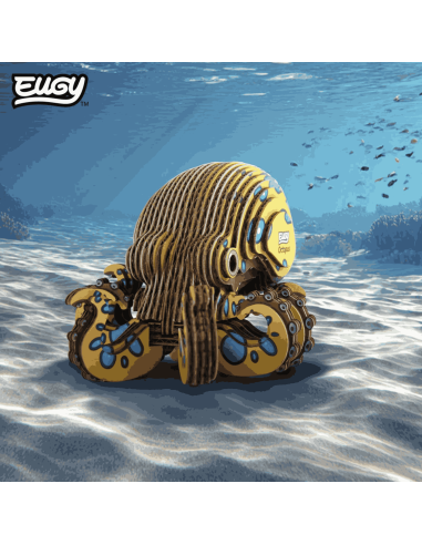 Eugy puzzle Poulpe 3D en carton