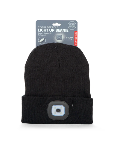 Bonnet lumineux LED rechargeable - Kikkerland