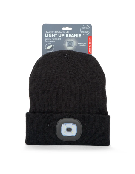 Bonnet lumineux LED rechargeable - Kikkerland