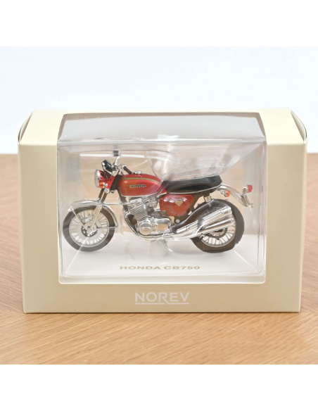 Moto Honda CB750 1969 Rouge métallisé 1/18 - Norev