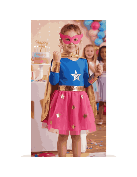 Déguisement Wonder Girl 7/8 ans - Labay