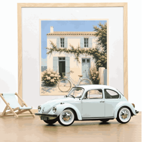 Volkswagen 1303 Coccinelle 1973 bleu ciel 1/18 - Norev