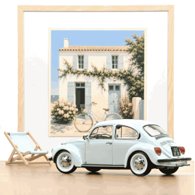 Volkswagen 1303 Coccinelle 1973 bleu ciel 1/18 - Norev 2