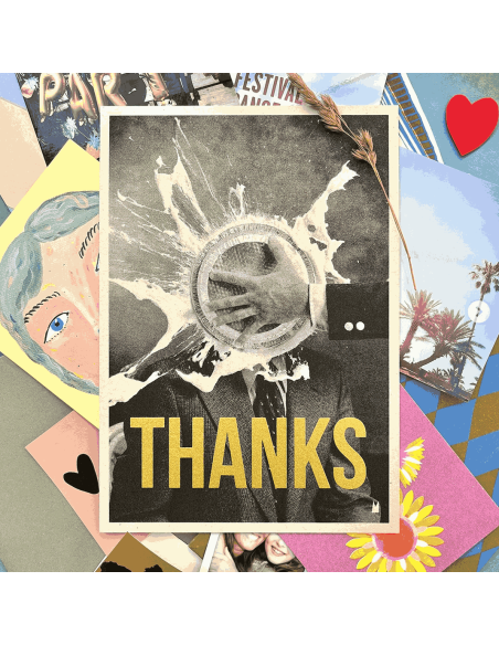 Carte vintage "Thanks" - Atelier Kencre