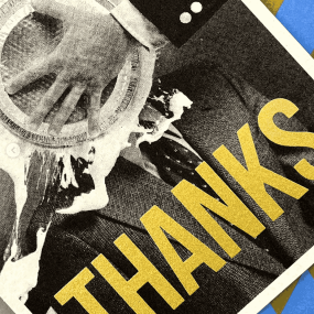 Carte vintage "Thanks" - Atelier Kencre 2