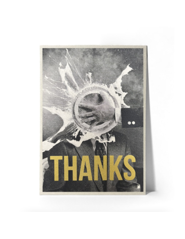 Carte vintage "Thanks" - Atelier Kencre