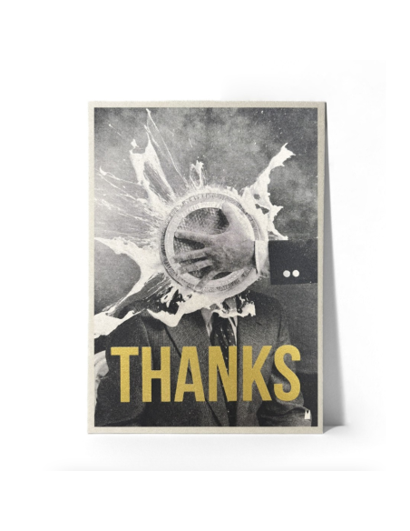 Carte vintage "Thanks" - Atelier Kencre