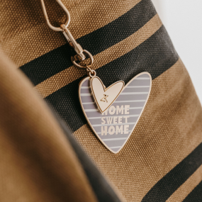 Porte-clé émaillé coeur Home - Zakuw 2