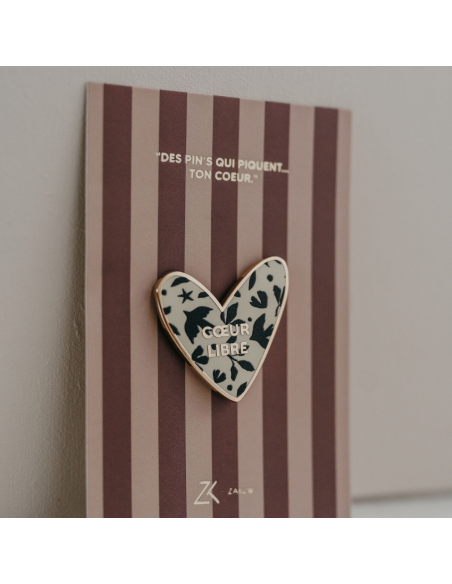 Pin's Coeur Libre - Zakuw