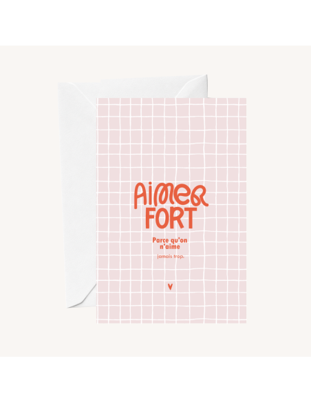 Carte Aimer Fort - Zakuw