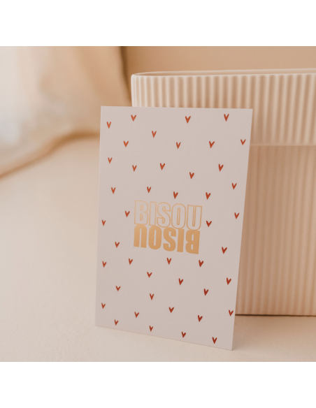 Carte Bisou Bisou - Zakuw
