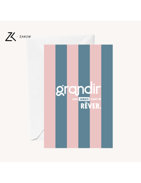 Carte Grandir - Zakuw