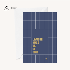 Carte L'amour nous va si bien - Zakuw
