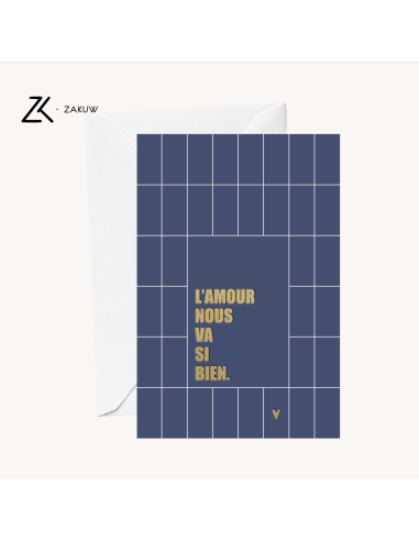 Carte L'amour nous va si bien - Zakuw