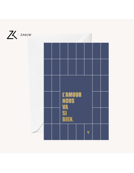 Carte L'amour nous va si bien - Zakuw