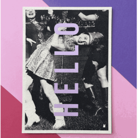Carte vintage "Hello" - Atelier Kencre