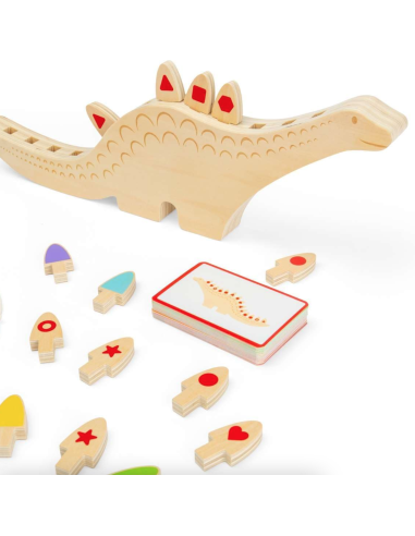Jeu de séquençage en bois Dinosaure - Bigjigs