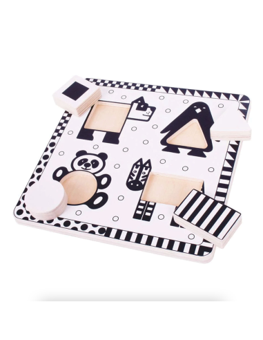 Puzzle encastrement N&B - Bigjigs