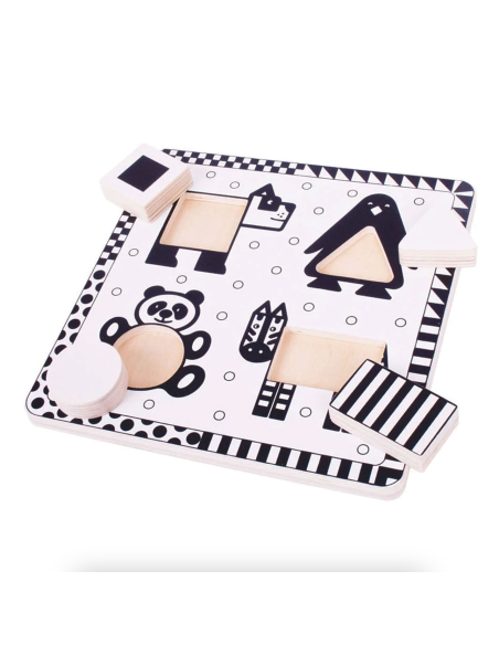 Puzzle encastrement N&B - Bigjigs