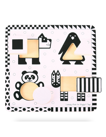 Puzzle encastrement N&B - Bigjigs