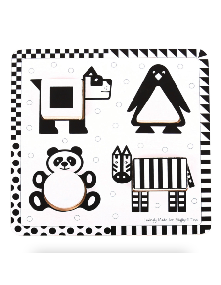 Puzzle encastrement N&B - Bigjigs