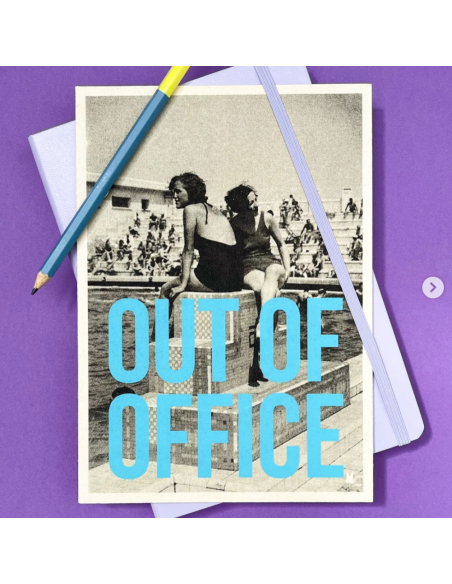 Carte vintage "Out of office" - Atelier Kencre