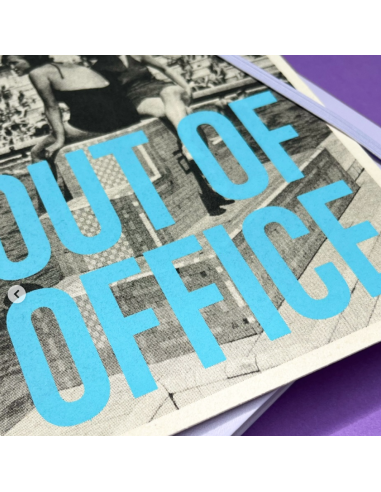Carte vintage "Out of office" - Atelier Kencre