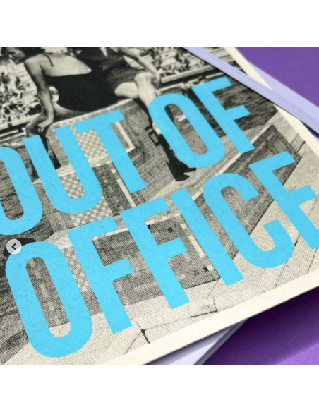 Carte vintage "Out of office" - Atelier Kencre