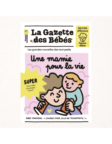 Livre d'éveil à froisser "Mamie pour la vie" -...