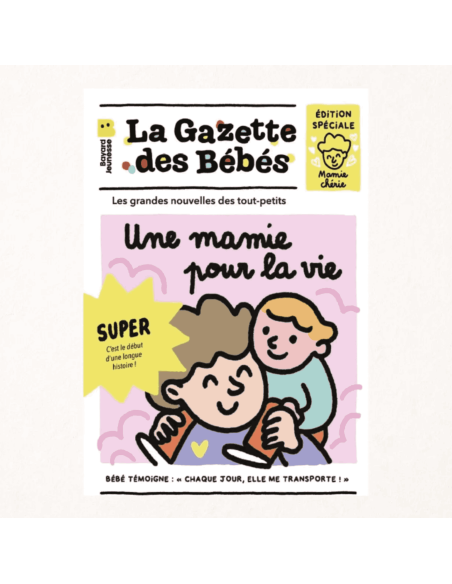Livre d'éveil à froisser "Mamie pour la vie" - Gazette des bébés