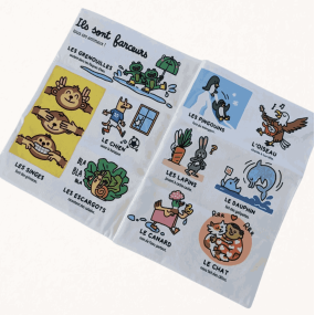 Livre d'éveil à froisser "Sacrés animaux" - Gazette des bébés 2