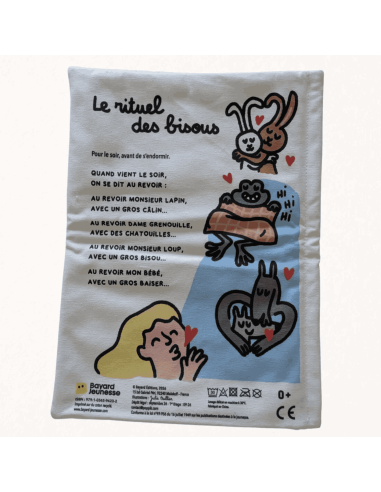 Livre d'éveil à froisser "Les bisous" - Gazette des bébés