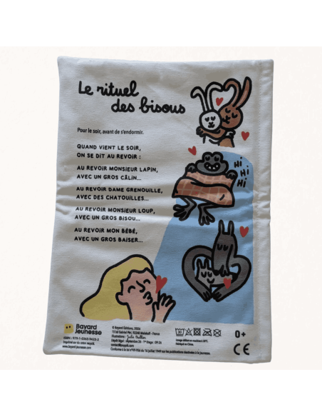 Livre d'éveil à froisser "Les bisous" - Gazette des bébés