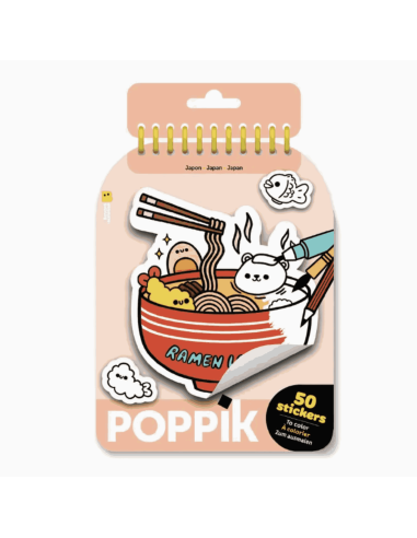 Stickers à colorier Kawai Japan - Poppik