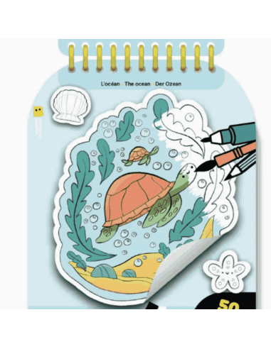 Stickers à colorier Cosy worlds - Poppik