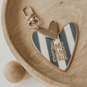 Porte-clé émaillé coeur Ame sans cible - Zakuw 2