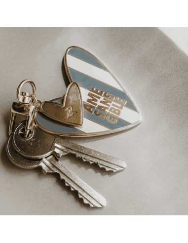Porte-clé émaillé coeur Ame sans cible - Zakuw