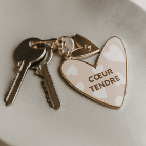 Porte-clé émaillé coeur Tendre - Zakuw 2