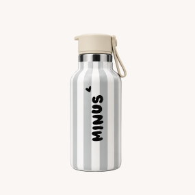 Gourde isotherme rayée bleue Minus - Zakuw