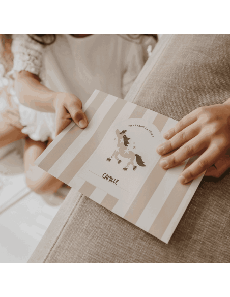 Set de 10 invitations Poney Billy - Zakuw