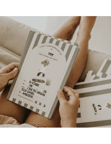 Set de 10 invitations Renard Max - Zakuw