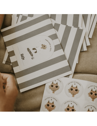 Set de 10 invitations Renard Max - Zakuw
