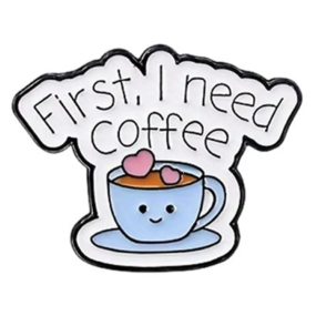 Charm'Z autocollant First I need a coffee - Zoo Studio