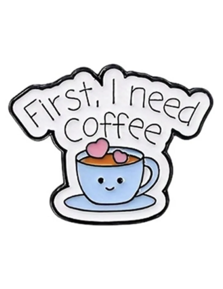 Charm'Z autocollant First I need a coffee - Zoo Studio